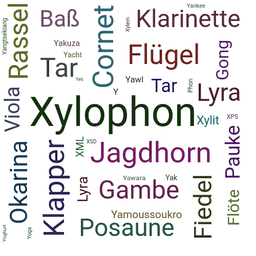 Ein anderes Wort für Xylophon - Synonym Xylophon