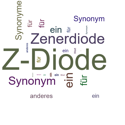 Ein anderes Wort für Z-Diode - Synonym Z-Diode