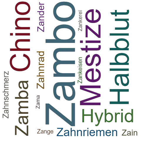 Ein anderes Wort für Zambo - Synonym Zambo