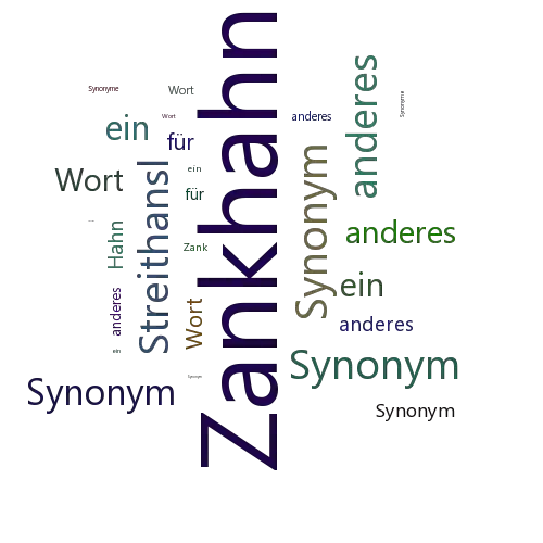 Ein anderes Wort für Zankhahn - Synonym Zankhahn