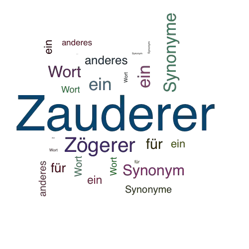 Ein anderes Wort für Zauderer - Synonym Zauderer