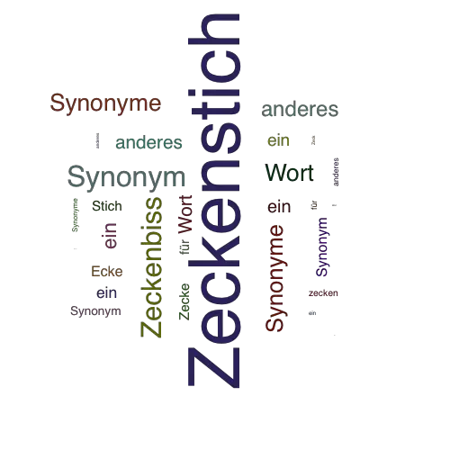 Ein anderes Wort für Zeckenstich - Synonym Zeckenstich