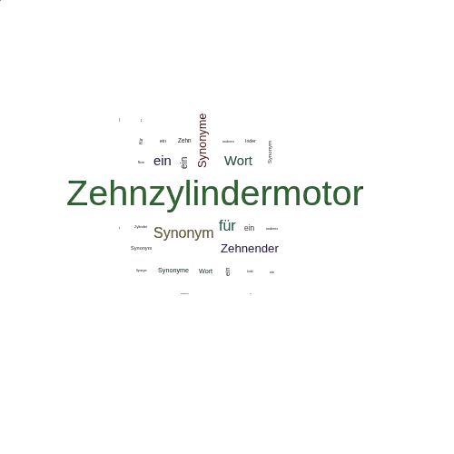 Ein anderes Wort für Zehnzylindermotor - Synonym Zehnzylindermotor