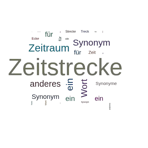 Ein anderes Wort für Zeitstrecke - Synonym Zeitstrecke