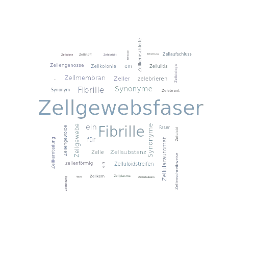 Ein anderes Wort für Zellgewebsfaser - Synonym Zellgewebsfaser