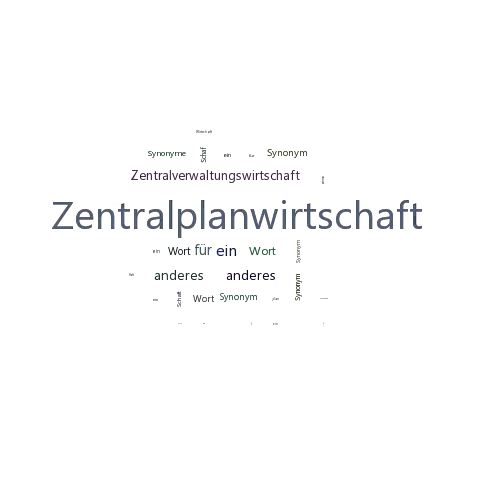 Ein anderes Wort für Zentralplanwirtschaft - Synonym Zentralplanwirtschaft