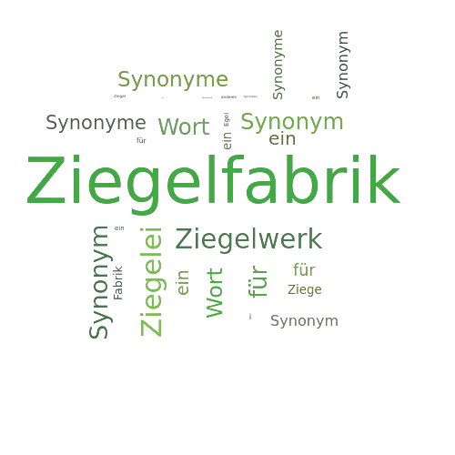 Ein anderes Wort für Ziegelfabrik - Synonym Ziegelfabrik