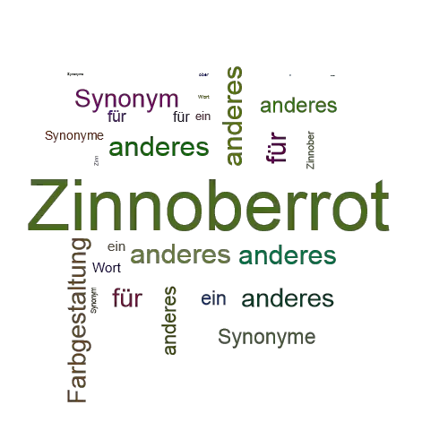 Ein anderes Wort für Zinnoberrot - Synonym Zinnoberrot