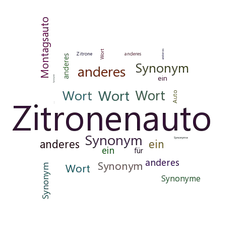 Ein anderes Wort für Zitronenauto - Synonym Zitronenauto