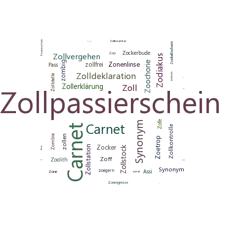Ein anderes Wort für Zollpassierschein - Synonym Zollpassierschein