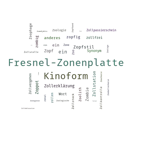 Ein anderes Wort für Zonenlinse - Synonym Zonenlinse