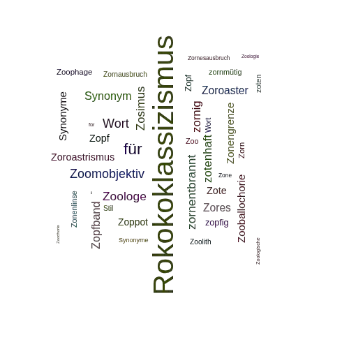 Ein anderes Wort für Zopfstil - Synonym Zopfstil