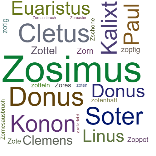 Ein anderes Wort für Zosimus - Synonym Zosimus