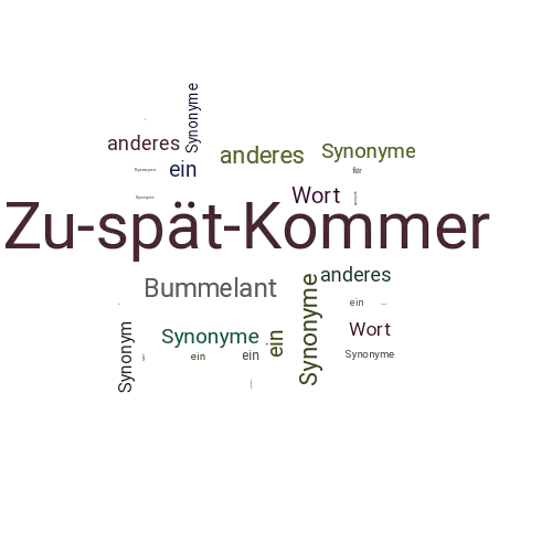 Ein anderes Wort für Zu-spät-Kommer - Synonym Zu-spät-Kommer