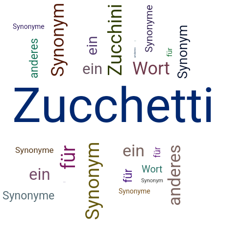 Ein anderes Wort für Zucchetti - Synonym Zucchetti