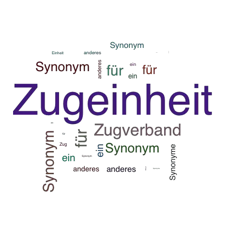 Ein anderes Wort für Zugeinheit - Synonym Zugeinheit