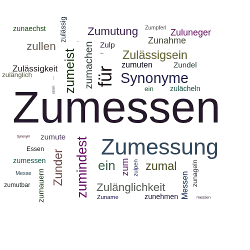 Ein anderes Wort für Zumessen - Synonym Zumessen