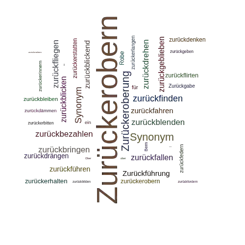 Ein anderes Wort für Zurückerobern - Synonym Zurückerobern