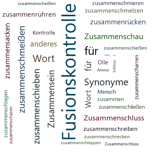 Ein anderes Wort für Zusammenschlusskontrolle - Synonym Zusammenschlusskontrolle