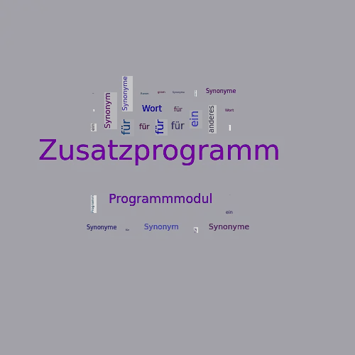 Ein anderes Wort für Zusatzprogramm - Synonym Zusatzprogramm