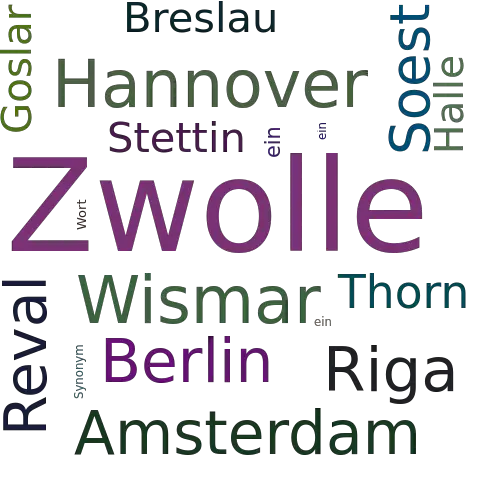 Ein anderes Wort für Zwolle - Synonym Zwolle