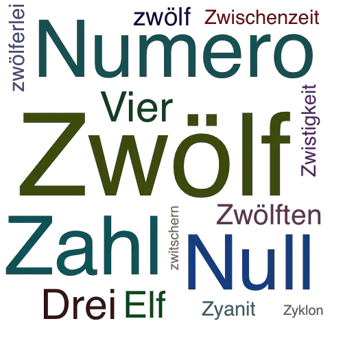 Ein anderes Wort für Zwölf - Synonym Zwölf