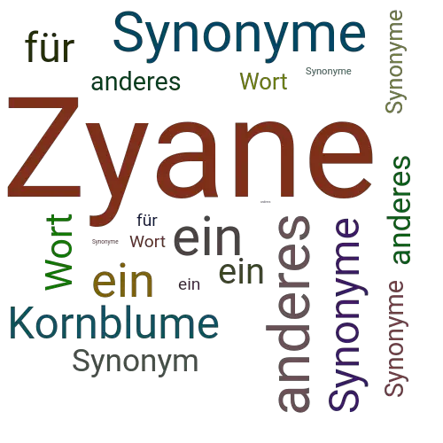 Ein anderes Wort für Zyane - Synonym Zyane