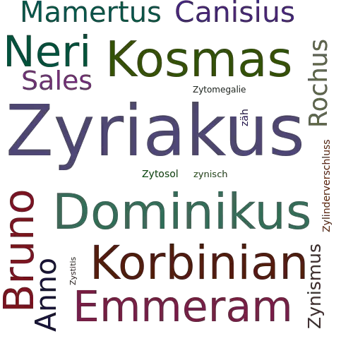 Ein anderes Wort für Zyriakus - Synonym Zyriakus