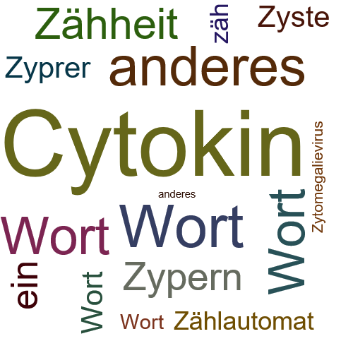 Ein anderes Wort für Zytokin - Synonym Zytokin