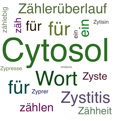 Ein anderes Wort für Zytosol - Synonym Zytosol