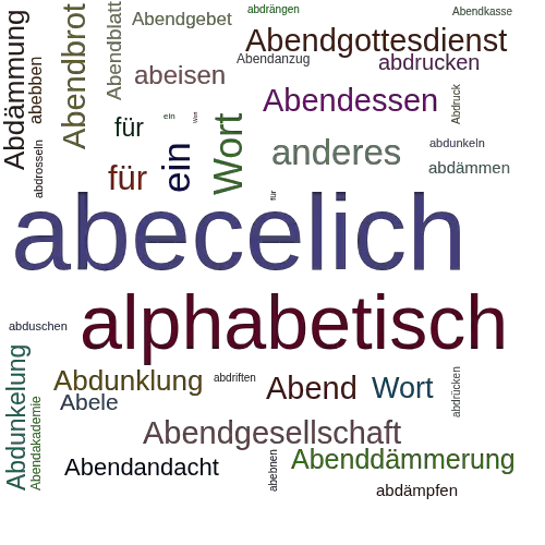 Ein anderes Wort für abecelich - Synonym abecelich