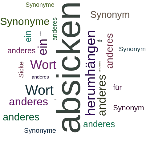 Ein anderes Wort für absicken - Synonym absicken