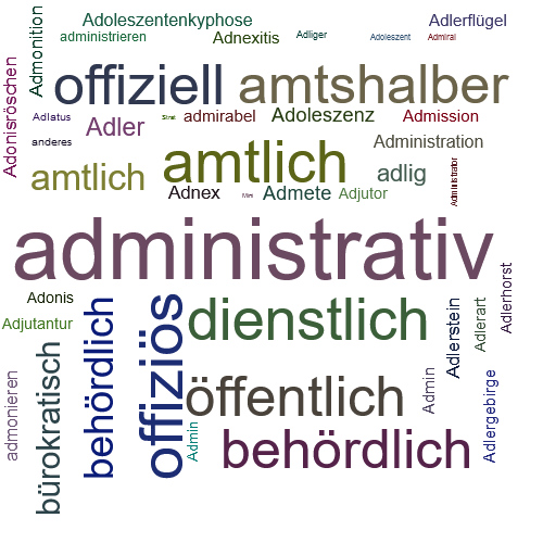 Ein anderes Wort für administrativ - Synonym administrativ