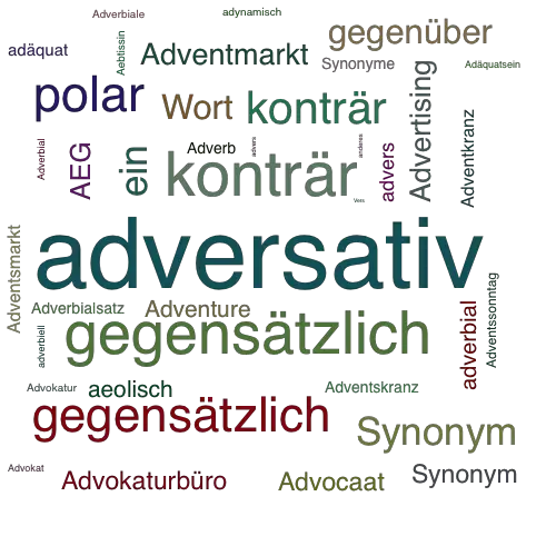 Ein anderes Wort für adversativ - Synonym adversativ