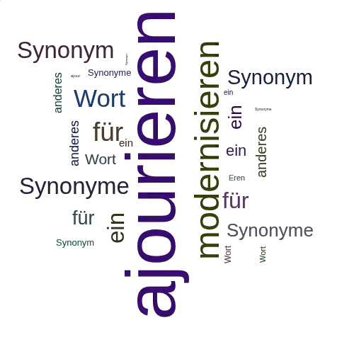 Ein anderes Wort für ajourieren - Synonym ajourieren