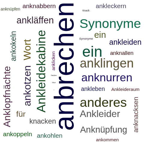 Ein anderes Wort für anknacken - Synonym anknacken