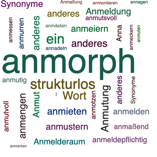 Ein anderes Wort für anmorph - Synonym anmorph