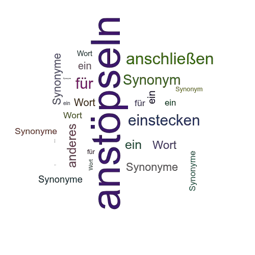 Ein anderes Wort für anstöpseln - Synonym anstöpseln