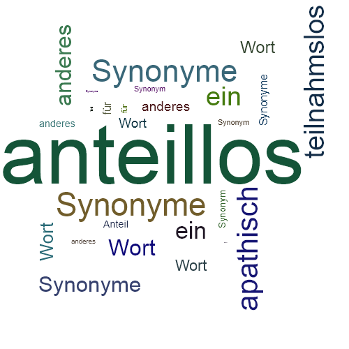 Ein anderes Wort für anteillos - Synonym anteillos