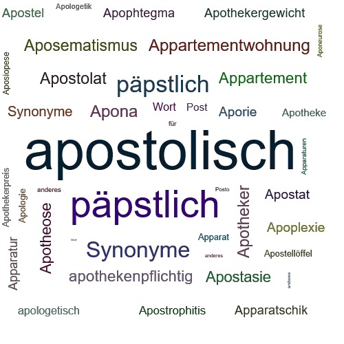 Ein anderes Wort für apostolisch - Synonym apostolisch