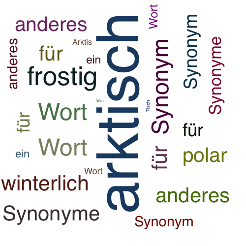 Ein anderes Wort für arktisch - Synonym arktisch