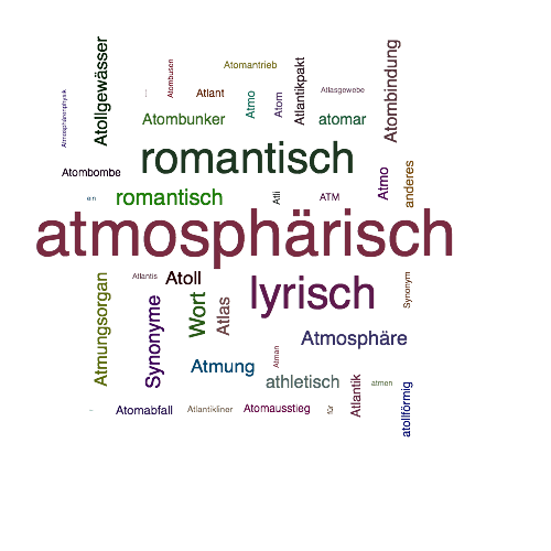 Ein anderes Wort für atmosphärisch - Synonym atmosphärisch