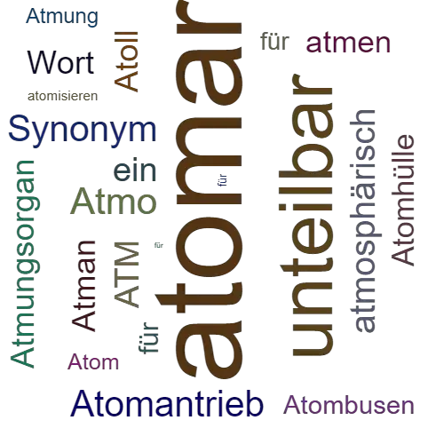 Ein anderes Wort für atomar - Synonym atomar