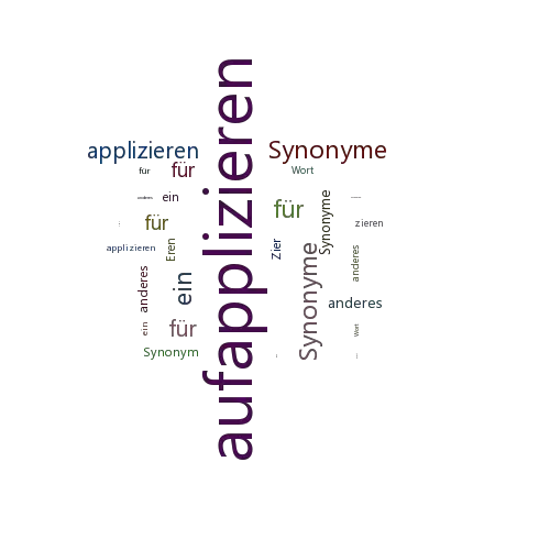 Ein anderes Wort für aufapplizieren - Synonym aufapplizieren