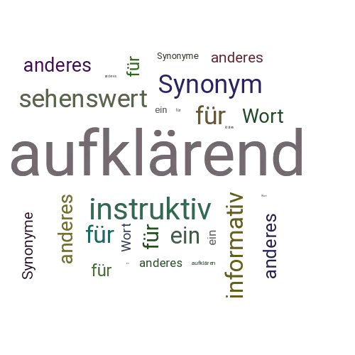 Ein anderes Wort für aufklärend - Synonym aufklärend