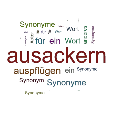 Ein anderes Wort für ausackern - Synonym ausackern