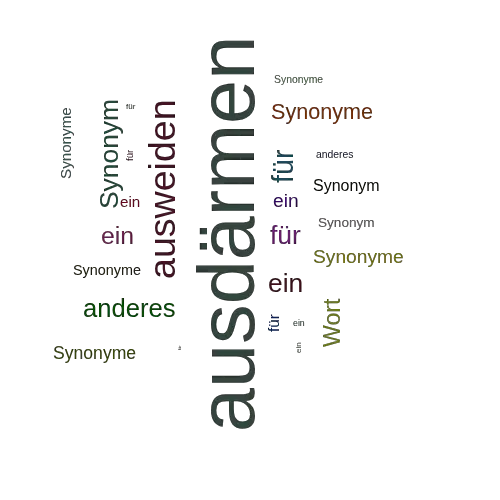 Ein anderes Wort für ausdärmen - Synonym ausdärmen