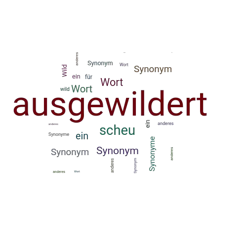 Ein anderes Wort für ausgewildert - Synonym ausgewildert