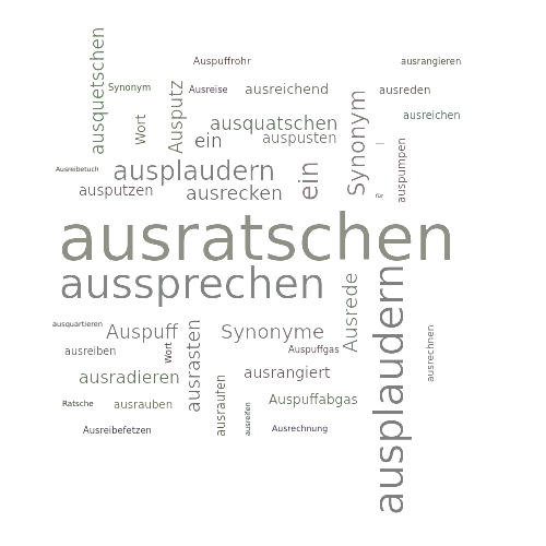 Ein anderes Wort für ausratschen - Synonym ausratschen