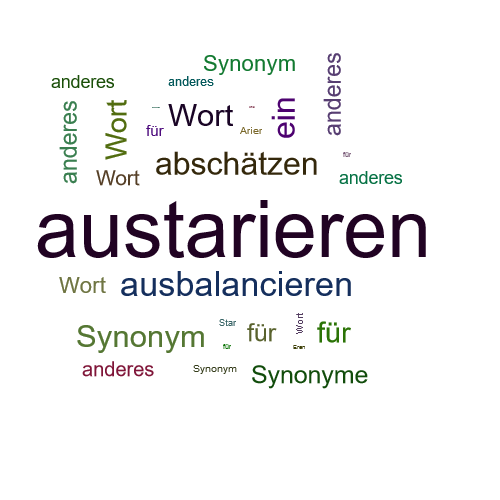 Ein anderes Wort für austarieren - Synonym austarieren